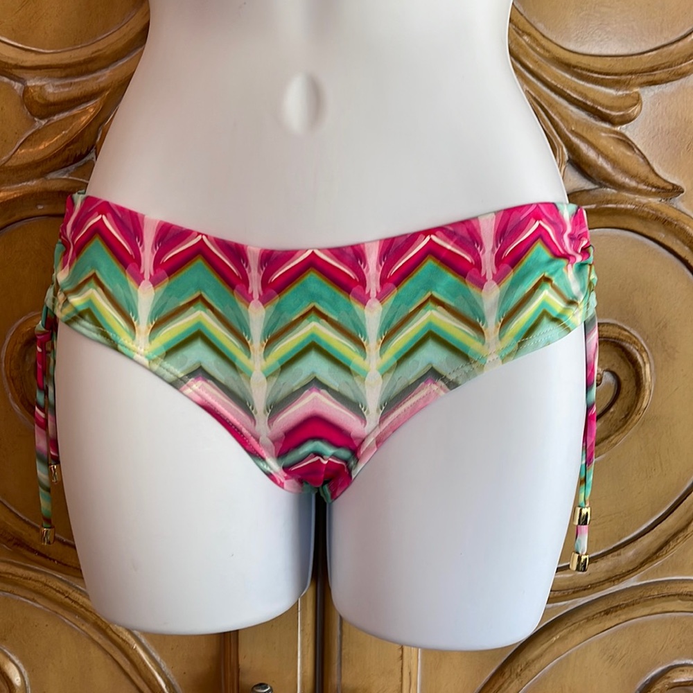 OndadeMar chevron striped swim bottoms
